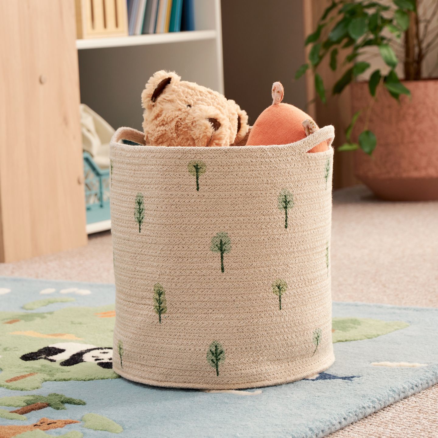 Woven Storage Basket, Woodland
