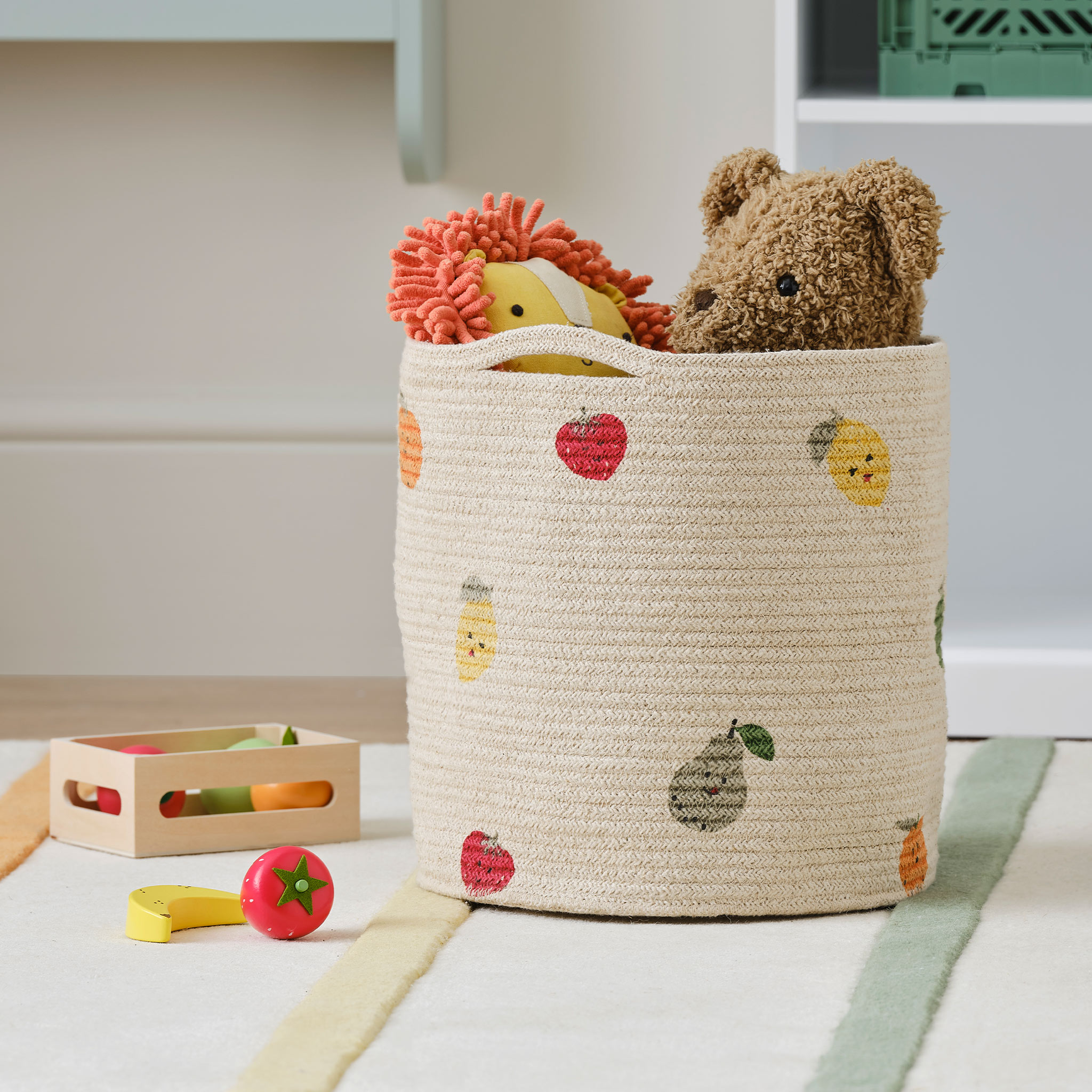 Woven Storage Basket, Fruit