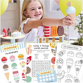 Ice cream maths printable resource