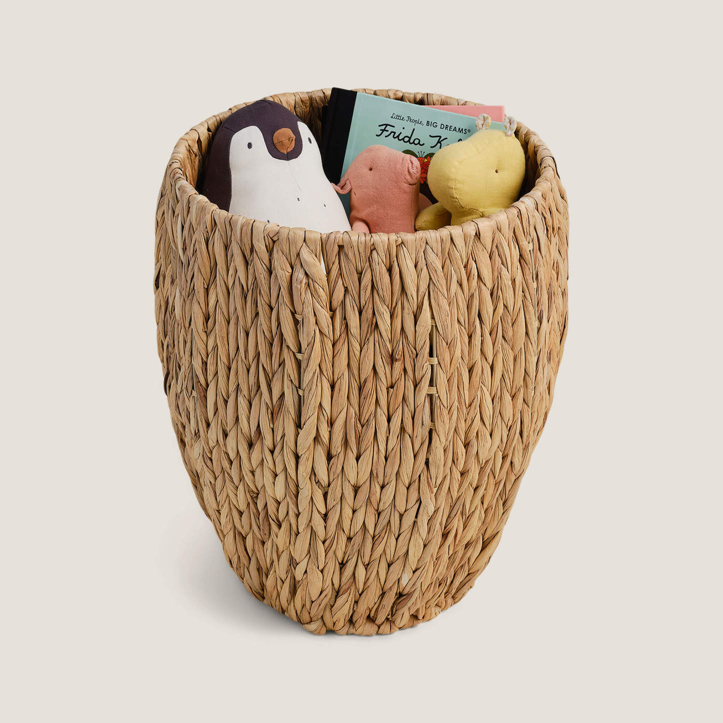 Water Hyacinth Storage Basket, Strawberry