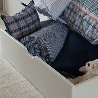 Children's Underbed Storage Drawers - Light Grey (set of 2)