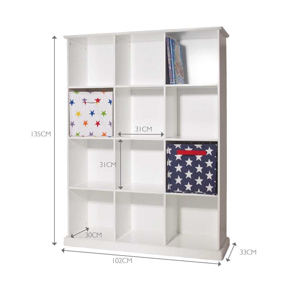 Abbeville Twelve Cube Storage & Shelving Unit in White