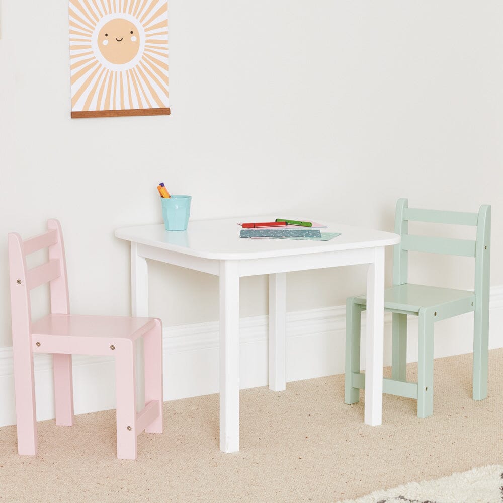 Kids white play table hotsell