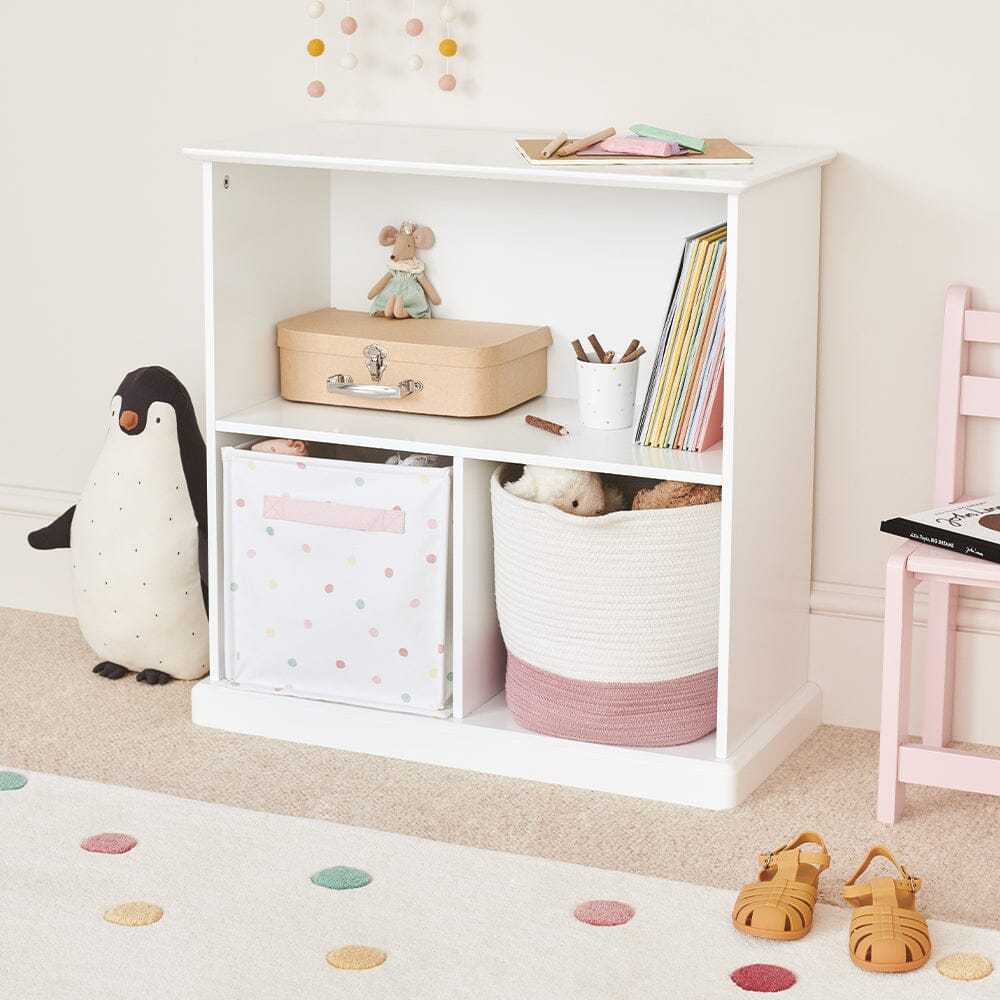 Abbeville Small Wooden Shelf & Storage in White