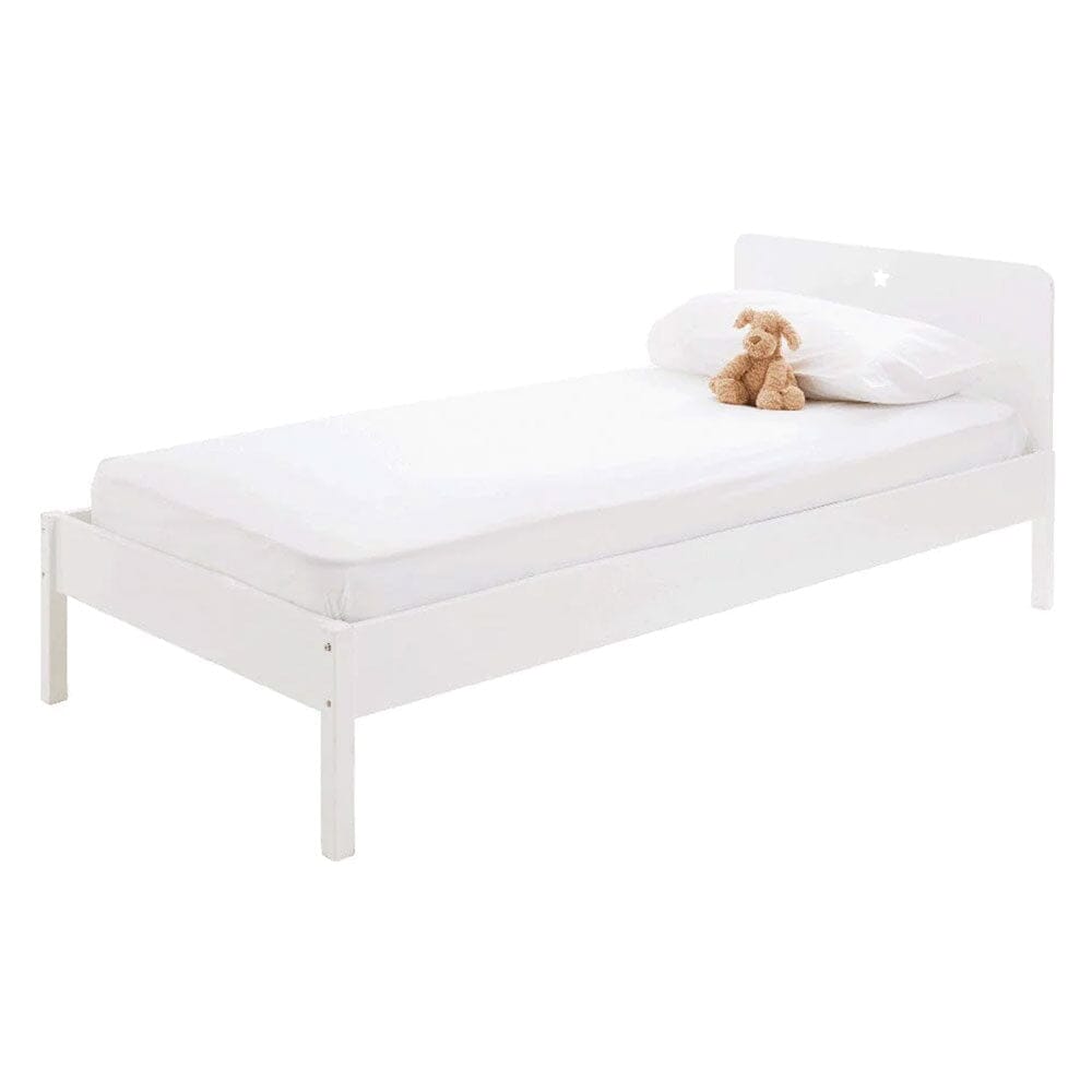 Star Bright Single Bed, Bright White