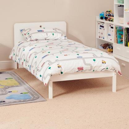 Star Bright Single Bed, Bright White