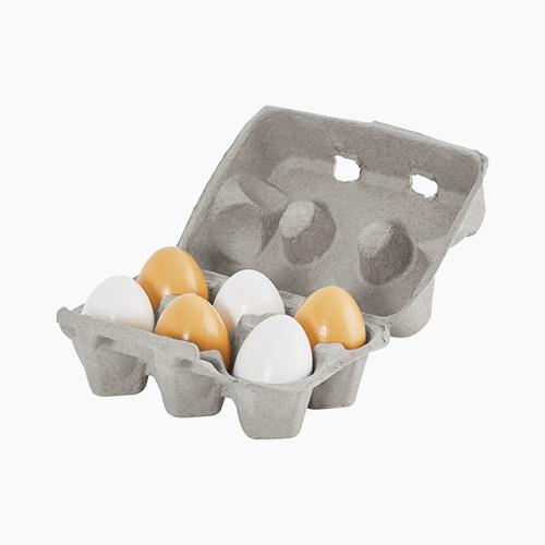 Toy Eggs Wooden Play Food Great Little Trading Company