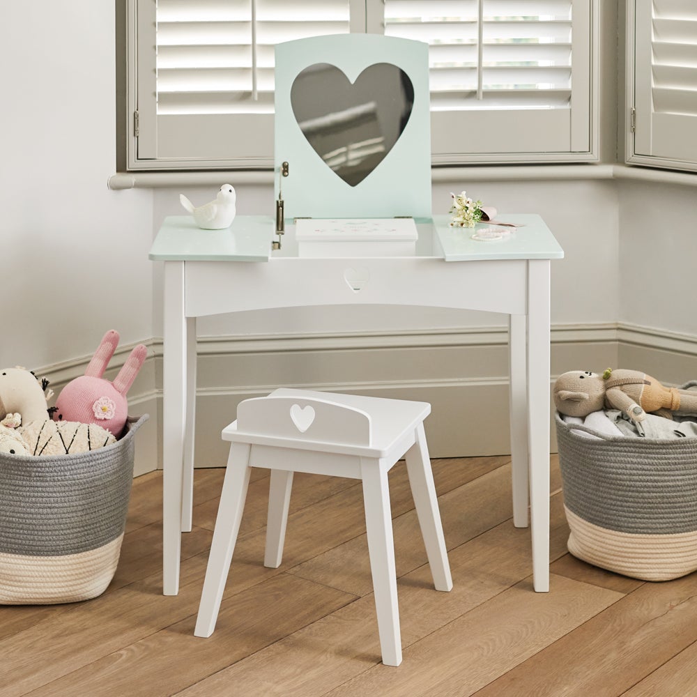 Childrens white dressing table set hotsell