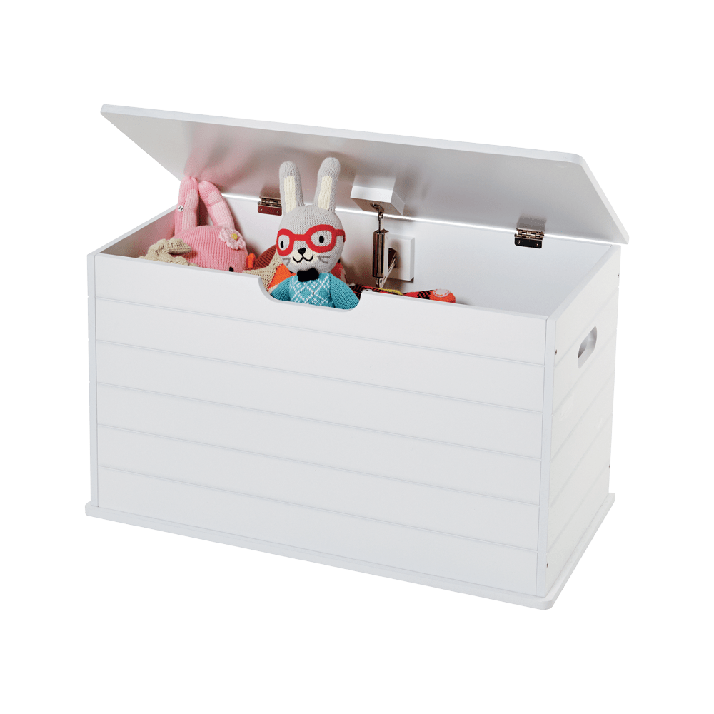 Small Wooden Toy Box, White