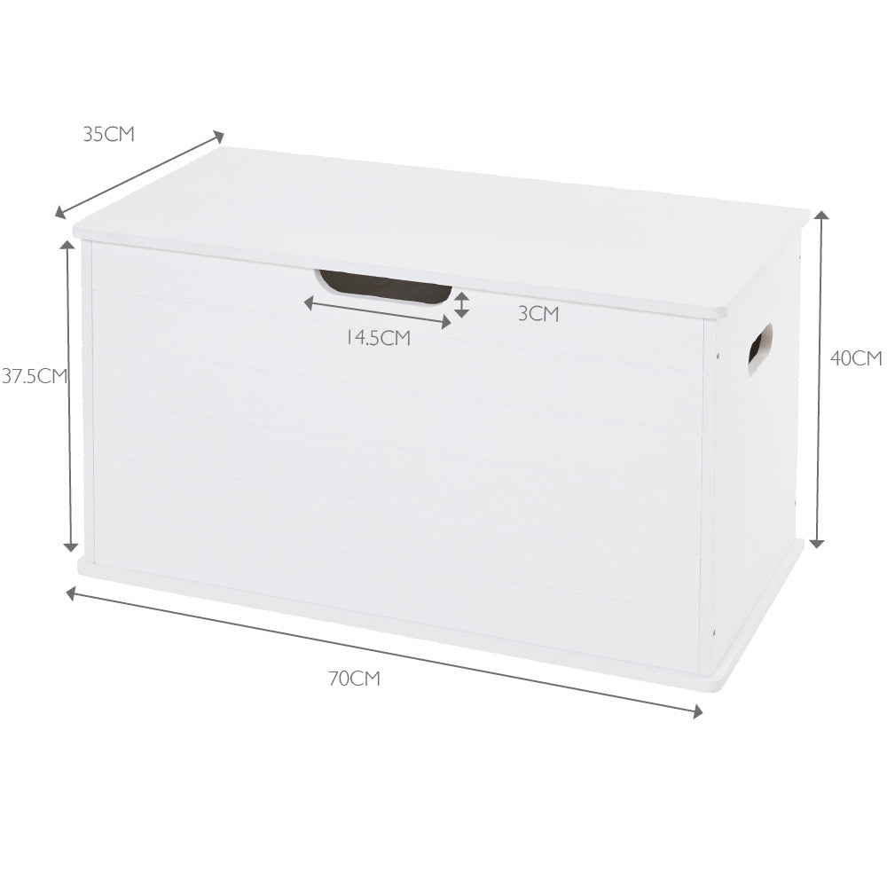 Antique white toy chest sales