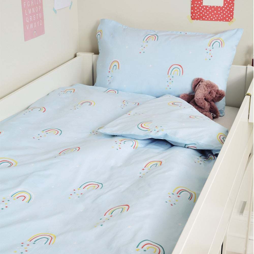 Rainbow nursery bedding best sale