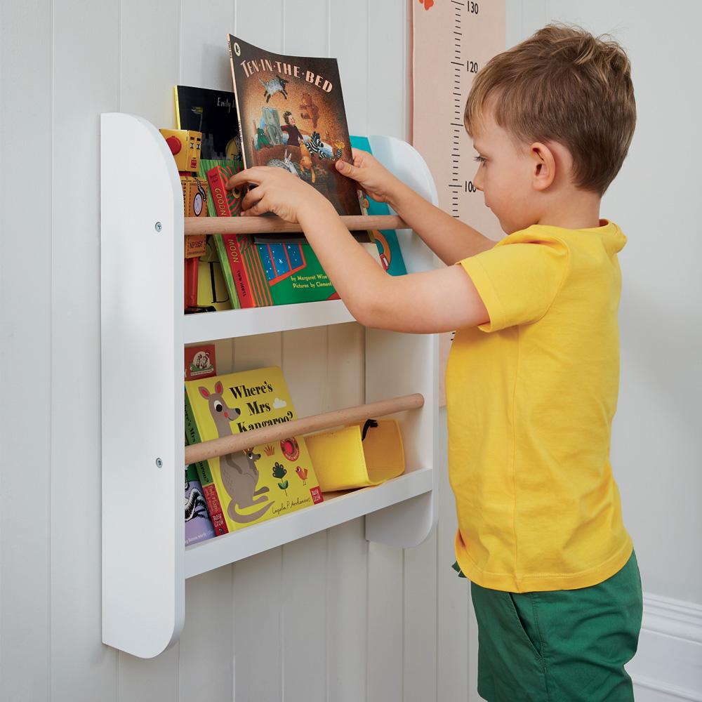 Greenaway Mini Bookcase, White/Natural