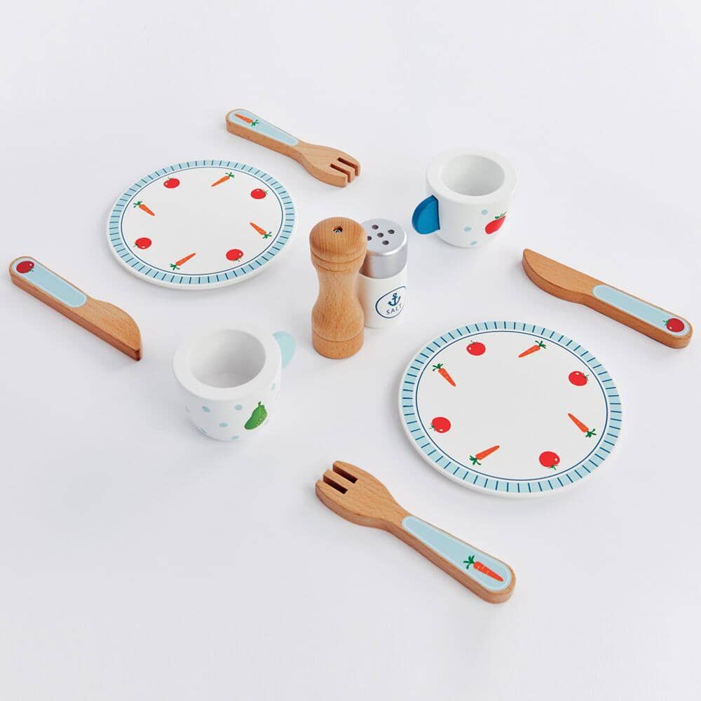 Wooden Toy Dinner Set