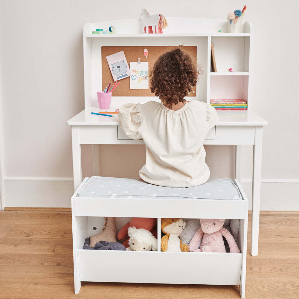 Kids Junior Study Desk White Great Little Trading Co. Great Little Trading Company