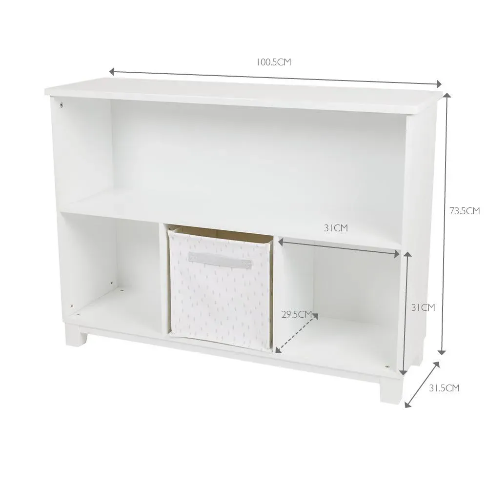 Blake Storage Shelf Unit, White