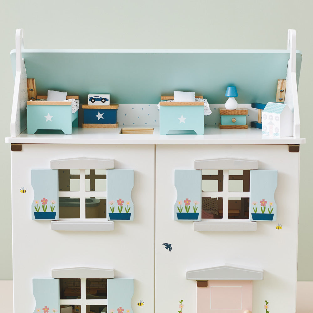 Pretty in selling Blue - Handmade Wood Doll Furniture for 18