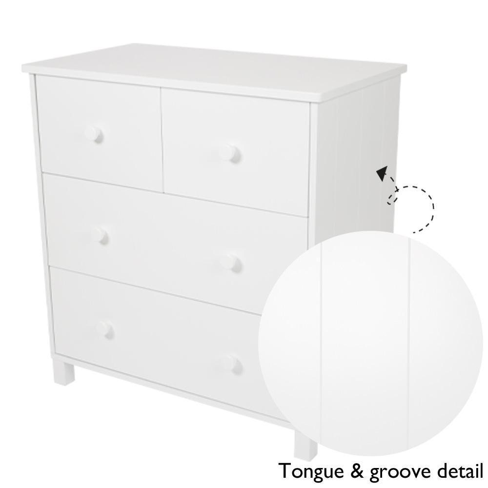 Lulworth Chest of Drawers, White