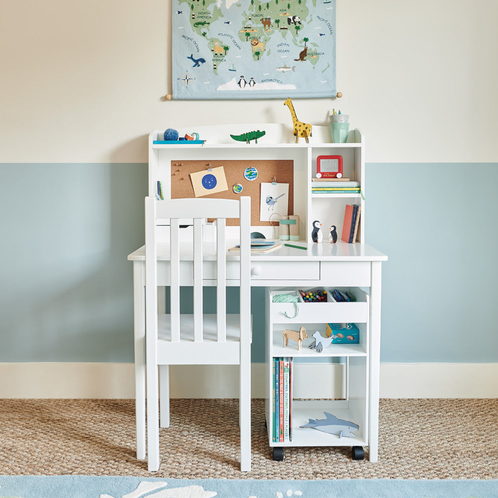 Kids desk with shelves fashion