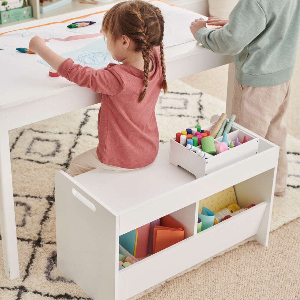 kids storage bench