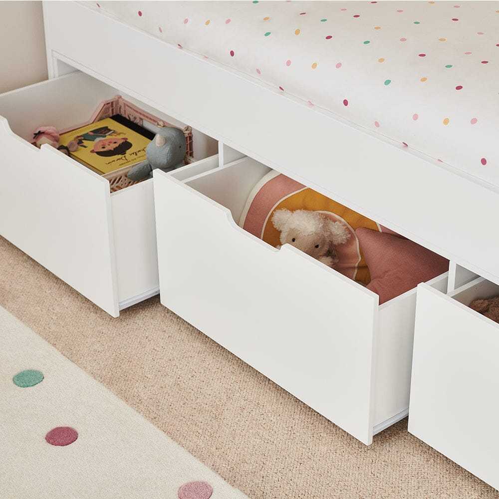 Stowaway Single Storage Bed, 6 Drawer