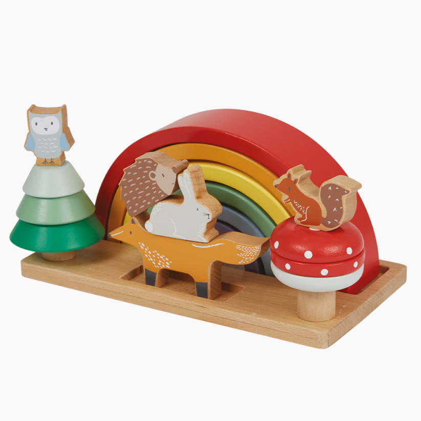 3in1 Wooden Rainbow Stacker Toy Great Little Trading Company
