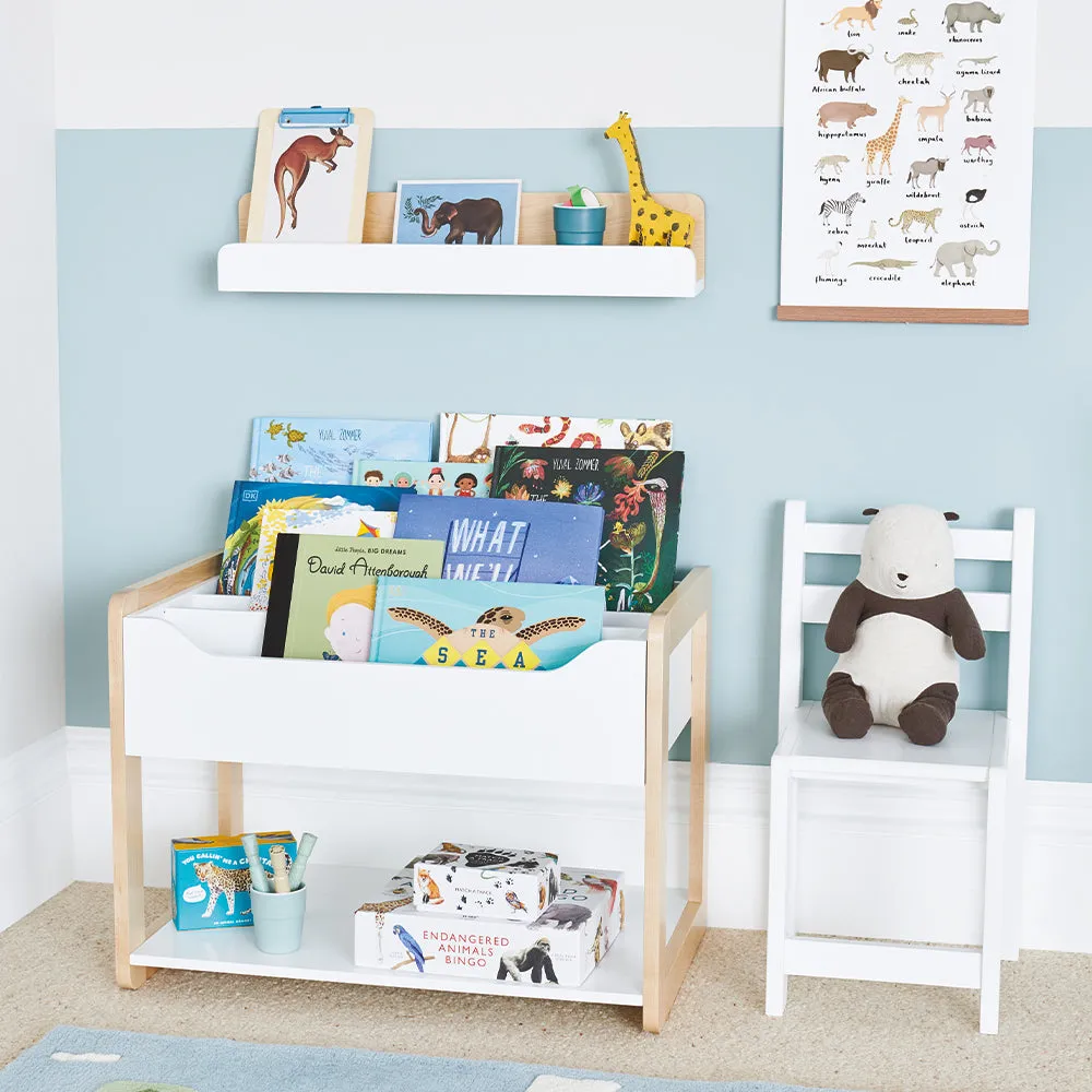 Up, Up & Away Floating Book Ledge Wall Shelf