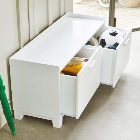 Blake Storage Bench, White – Great Little Trading Company