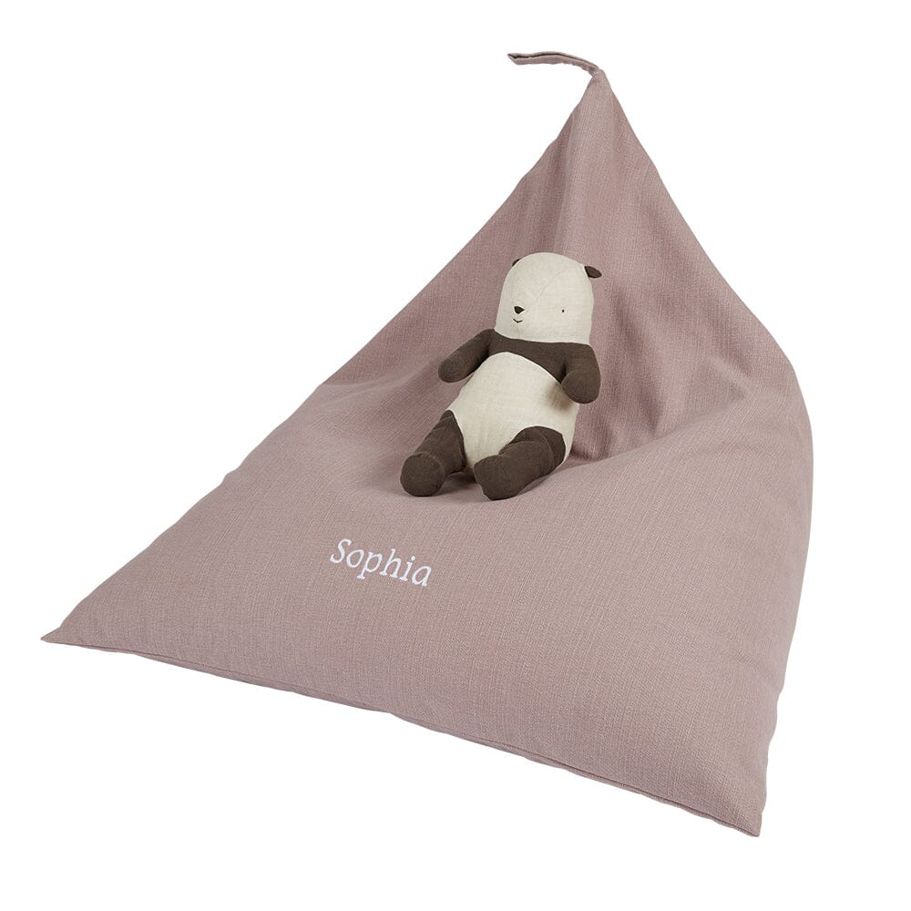 Personalised Plain Bean Bag, Rose Pink