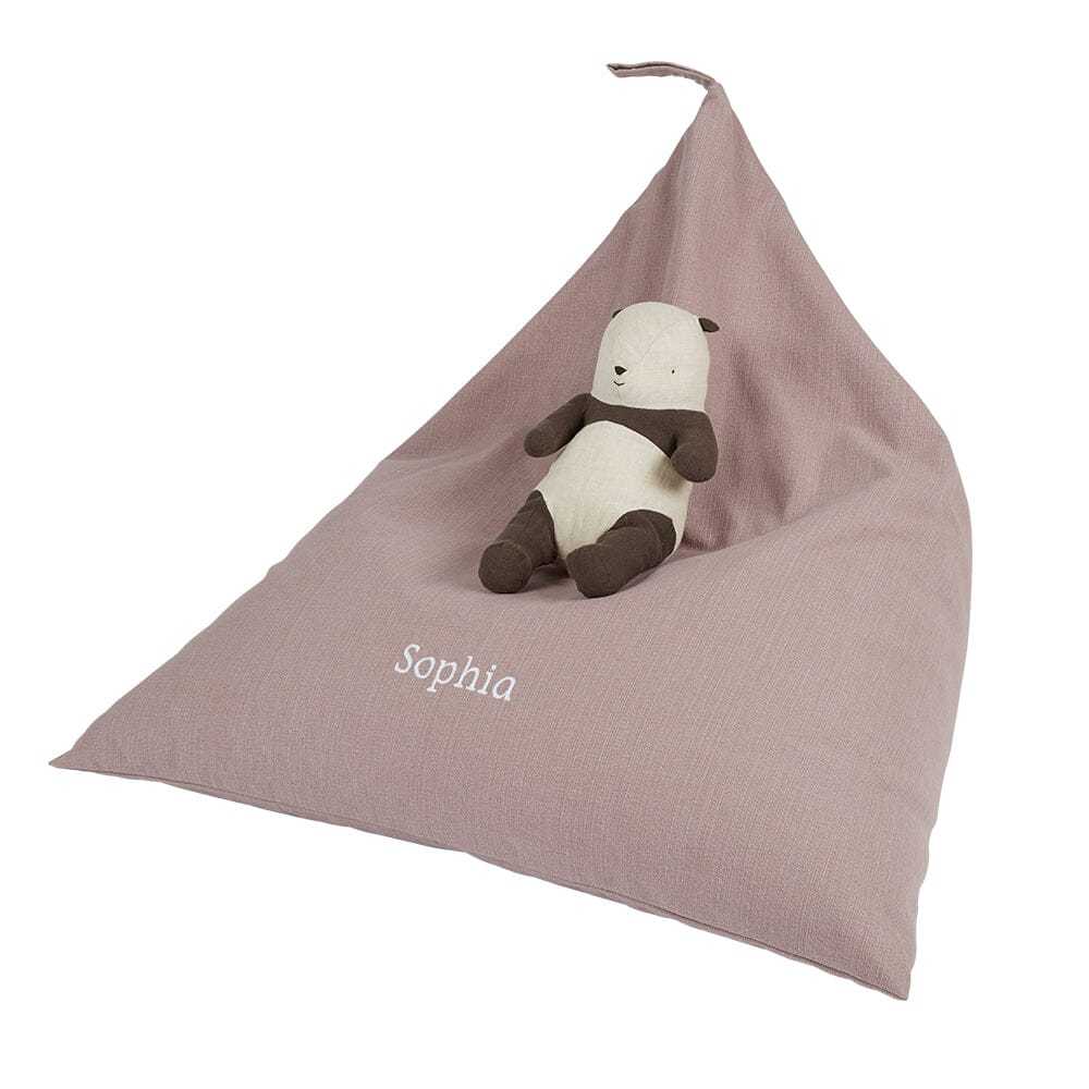 Personalised Plain Bean Bag, Rose Pink