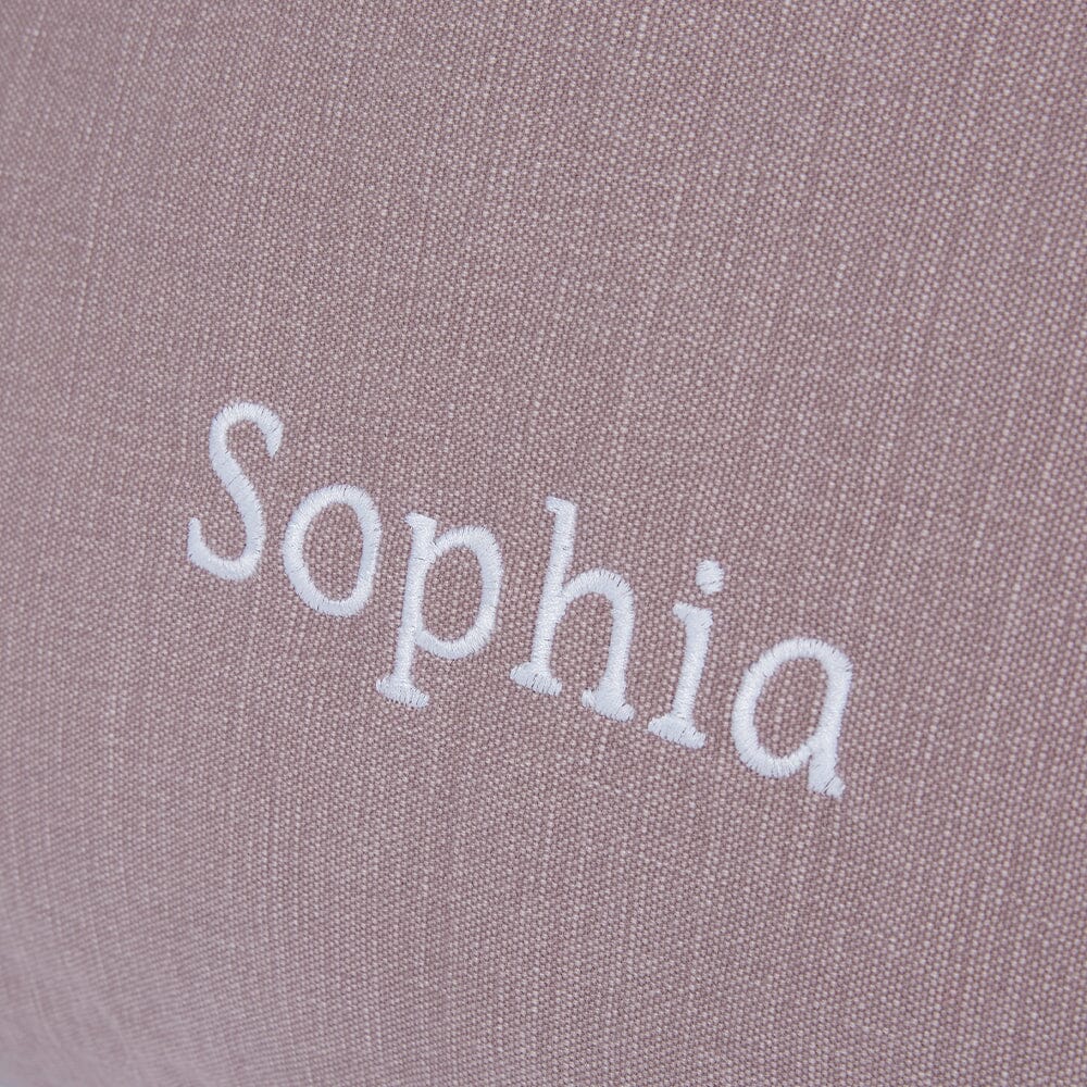 Personalised Plain Bean Bag, Rose Pink