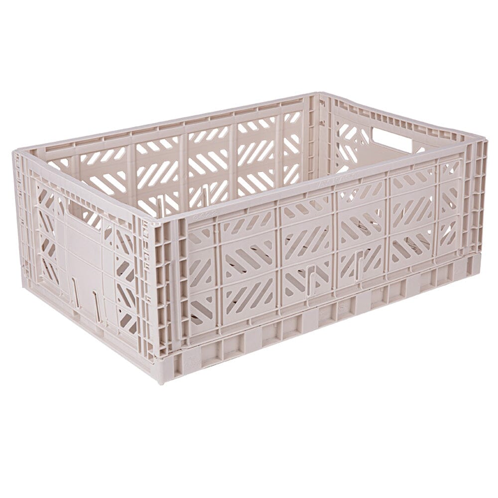 Aykasa Maxi Folding Crate, Coconut Milk