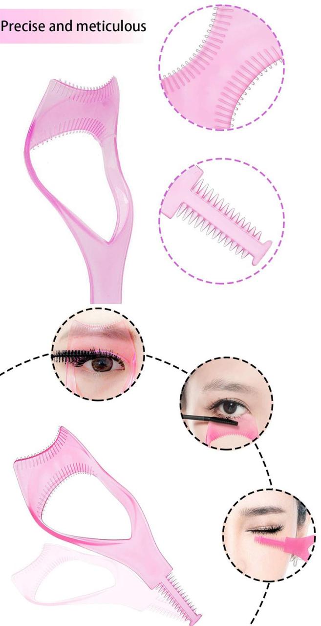 3 in1 Eyelashes Tools Mascara Shield Applicator Guard