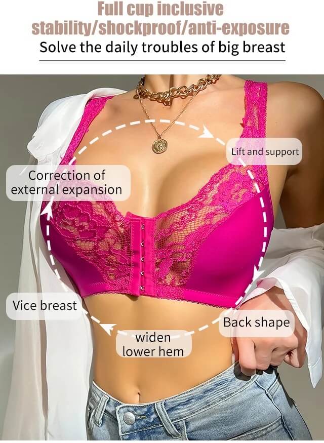 (Early Christmas Sale- 48% OFF)French lace front button bra