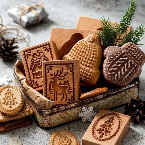 (Early Christmas Sale- 49% OFF)Wood patterned Cookie cutter - Embossing Mold For Cookies