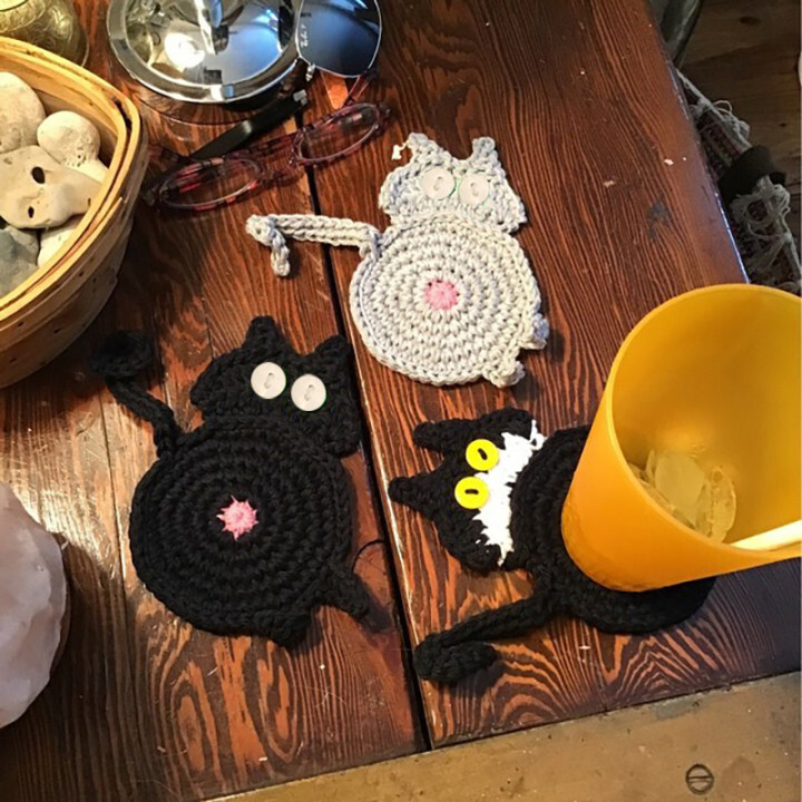 Early Christmas Sale-Cat Butt Coasters - Buy 2 Get Extra 10% OFF