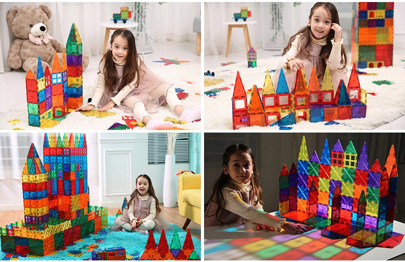 Educational Magnet Building Tiles(32 PCS)