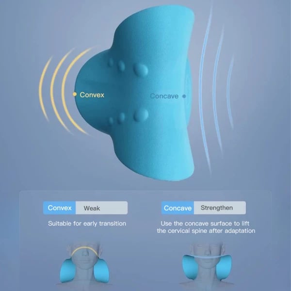 Cervical Neck Traction Pillow- For Neck Pain Relief