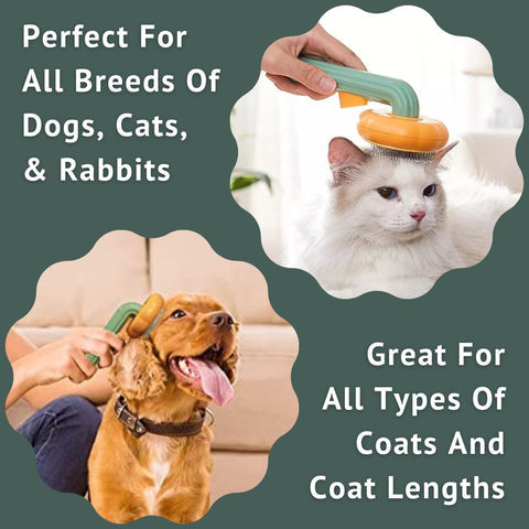 Pumpkin Pet Brush For Cats And Dogs