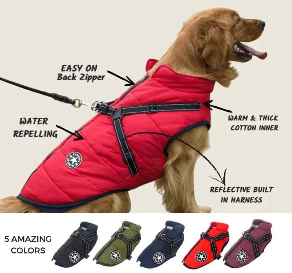 Puppy Puffer Insulated Jacket for Dogs of All Sizes - 2022 Winter Sale