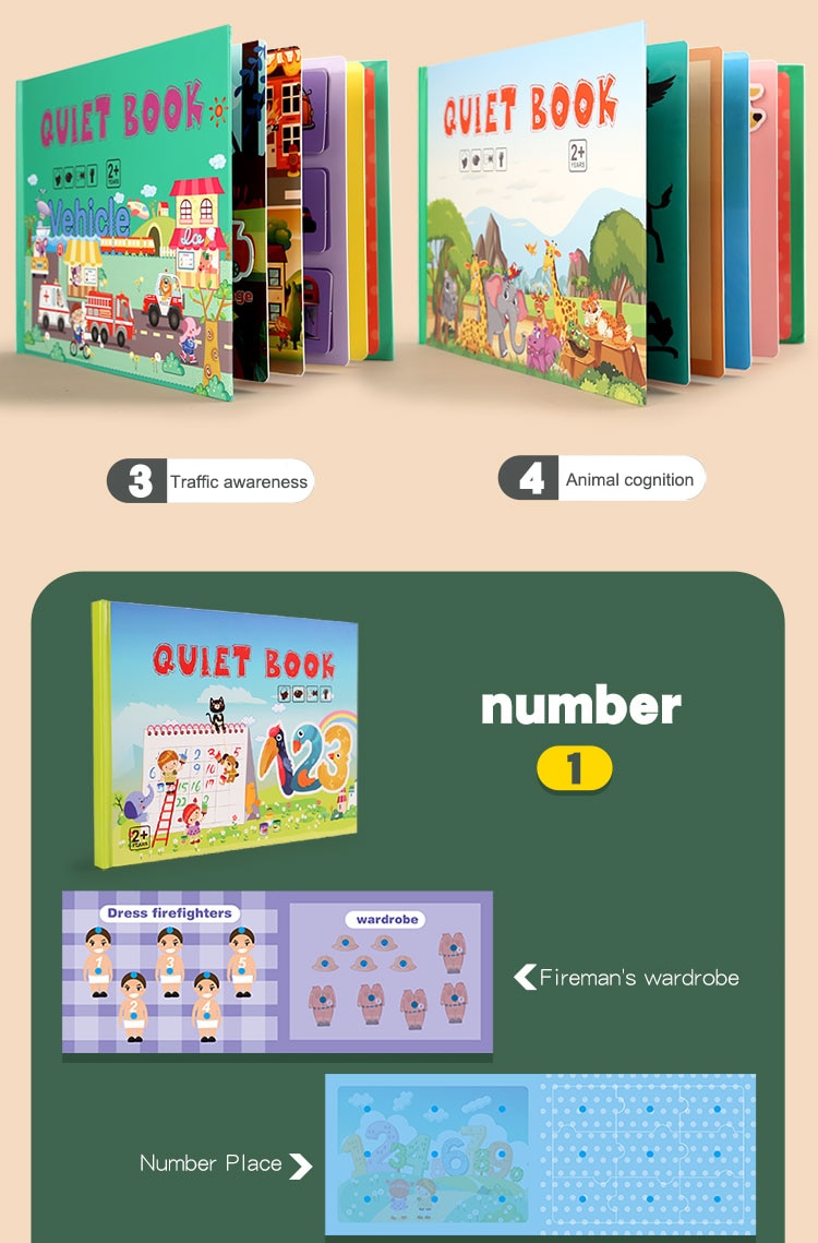 Quiet Book for Kids to Develop Learning Skills