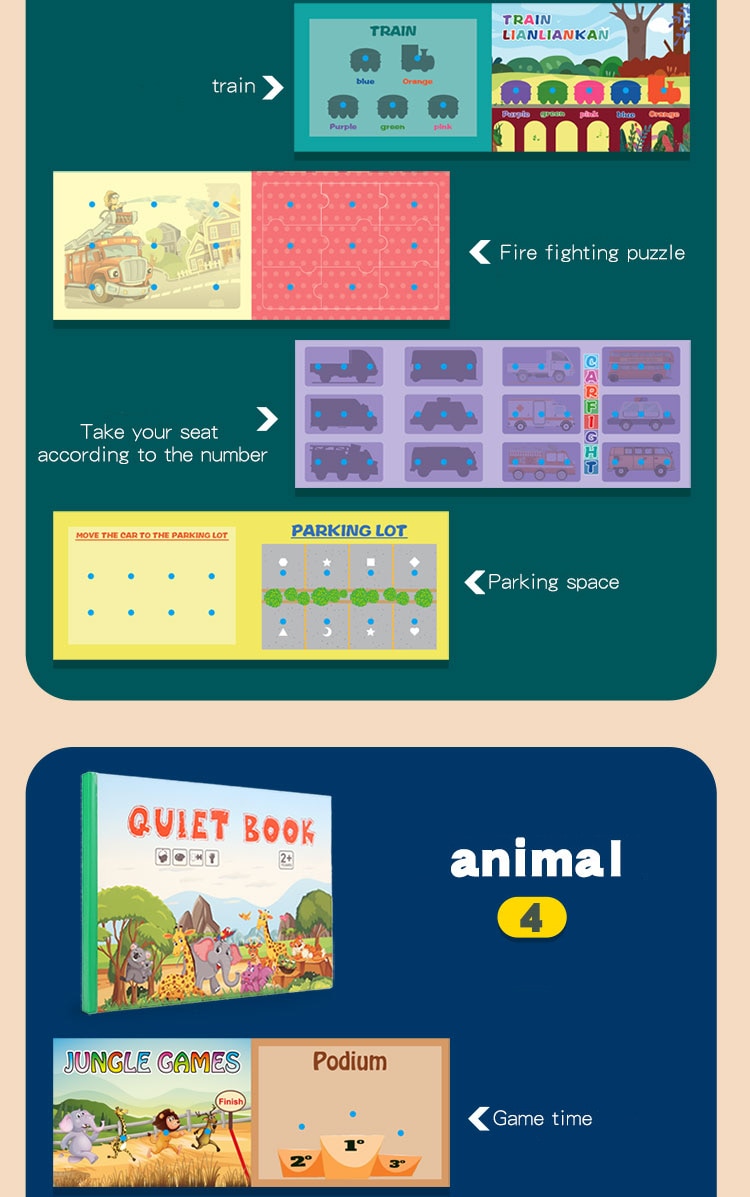 Quiet Book for Kids to Develop Learning Skills