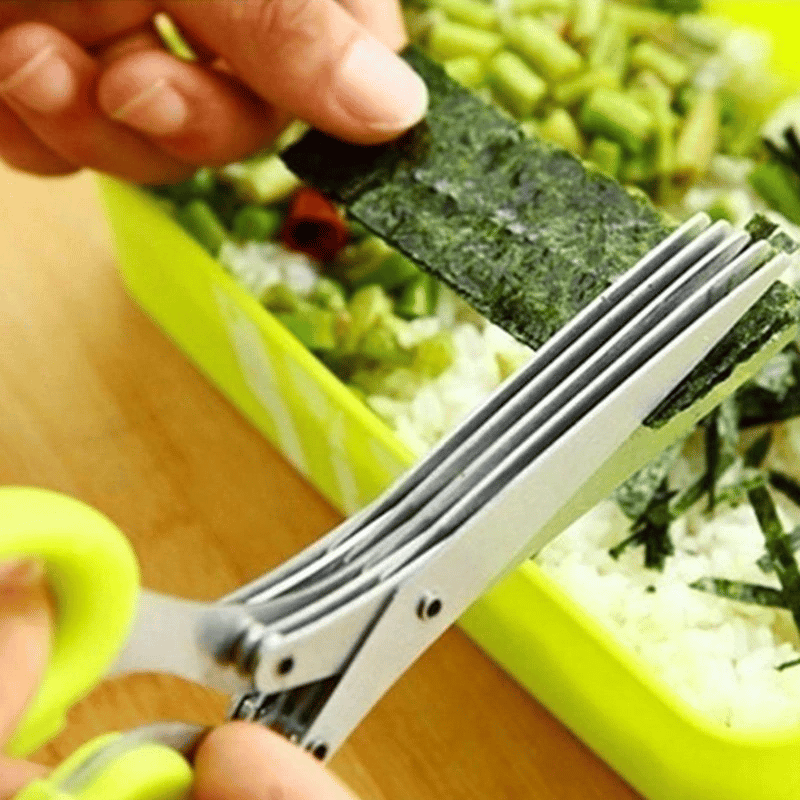 SALE 49% OFF - 5 Blade Kitchen Salad Scissors