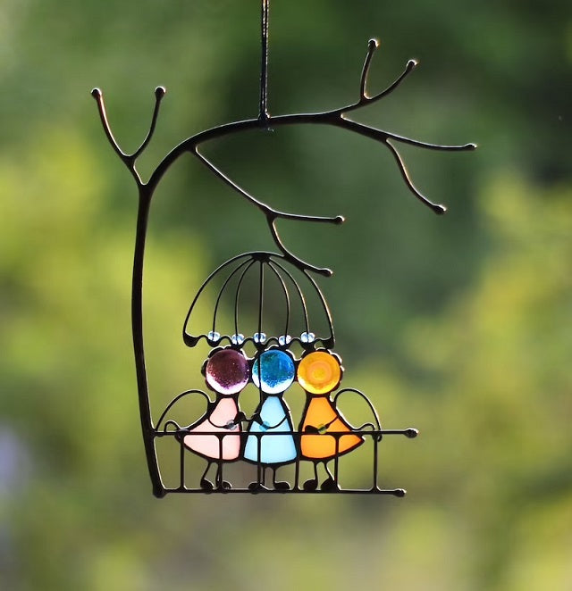 Suncatcher Stained Glass Art Window Hangings