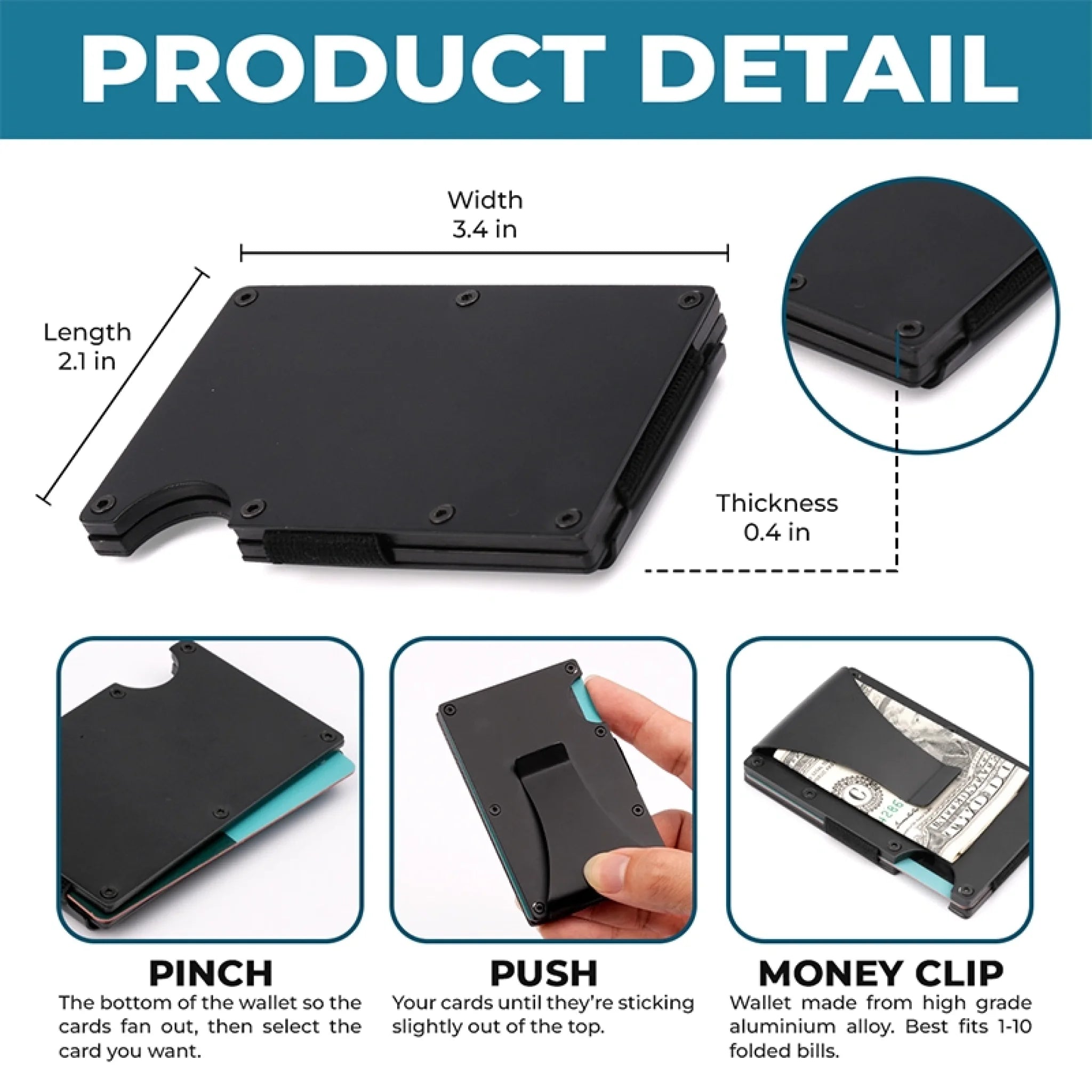 Photo Carrying Your Love, Always - Family  Custom Metal Wallet Card Holder - Father's Day, Baby Shower Gift, Gift For First Dad, Baby Kids, Newborn Baby