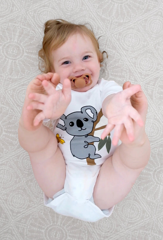  Short Sleeve Snap Bodysuit and Pants with Turnover Booties-100% Organic Cotton Babywear Set 
