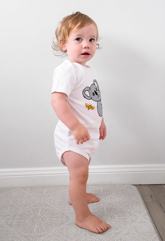  Short Sleeve Snap Bodysuit and Pants with Turnover Booties-100% Organic Cotton Babywear Set 