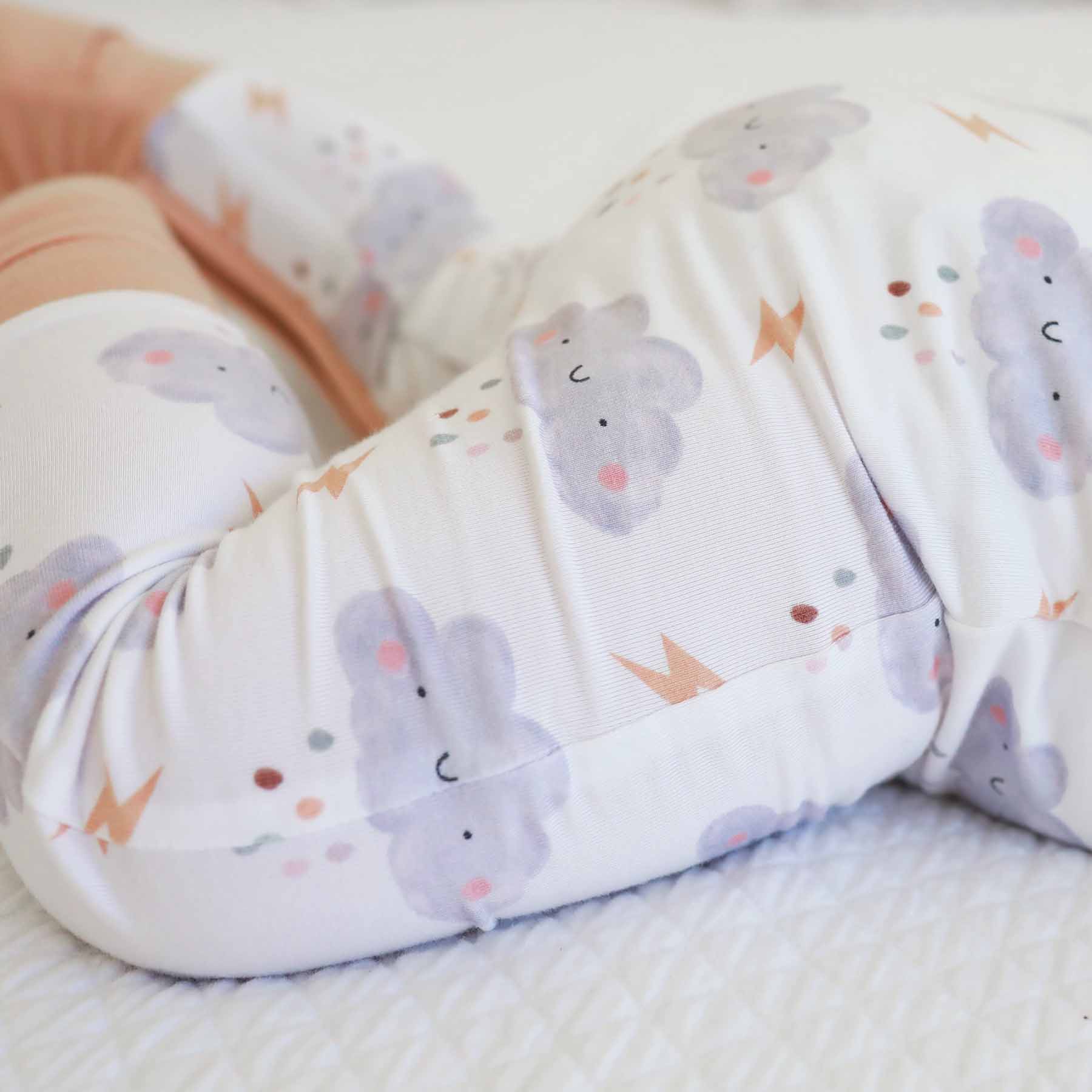 Cloudy Cuddles Convertible Zip Romper