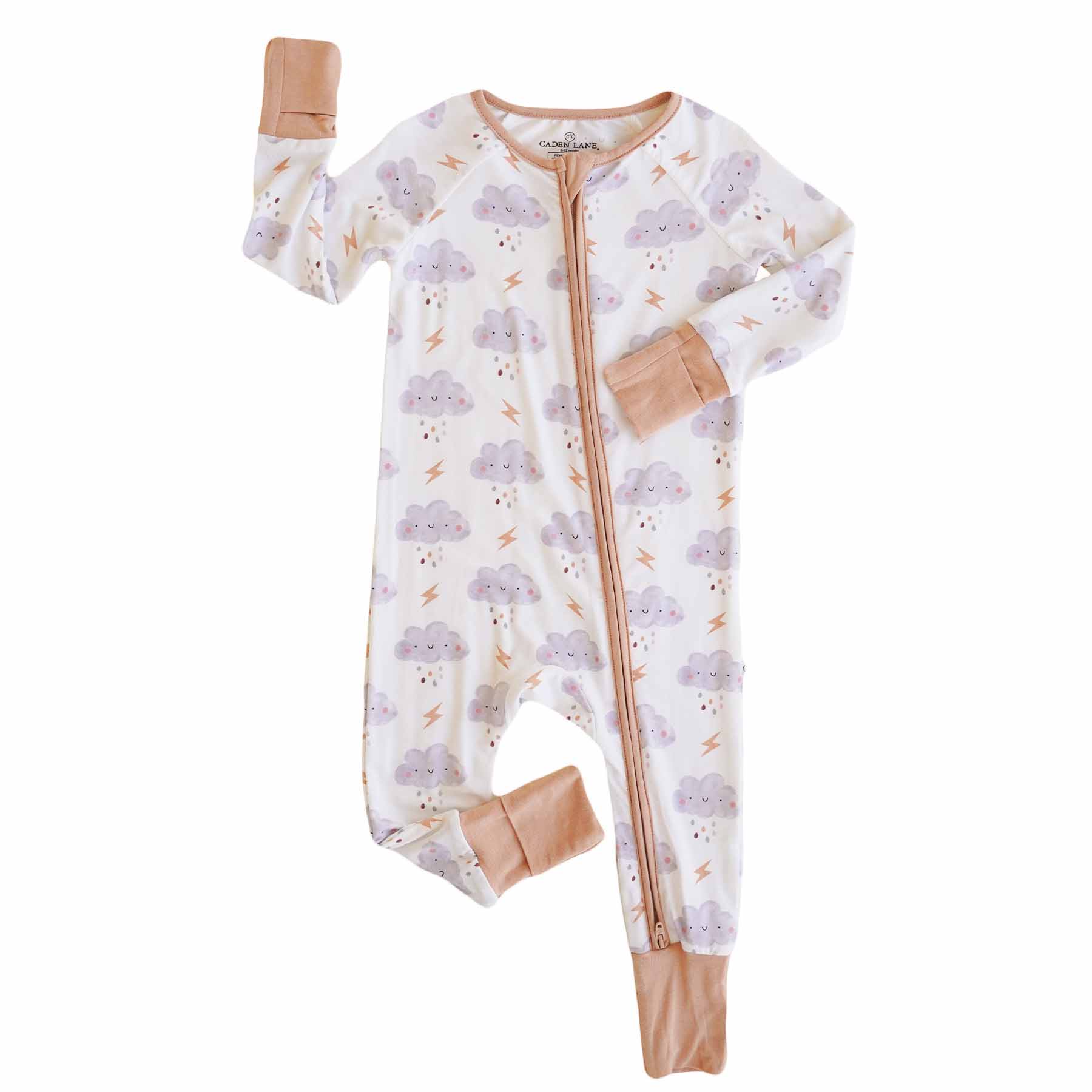 Cloudy Cuddles Convertible Zip Romper