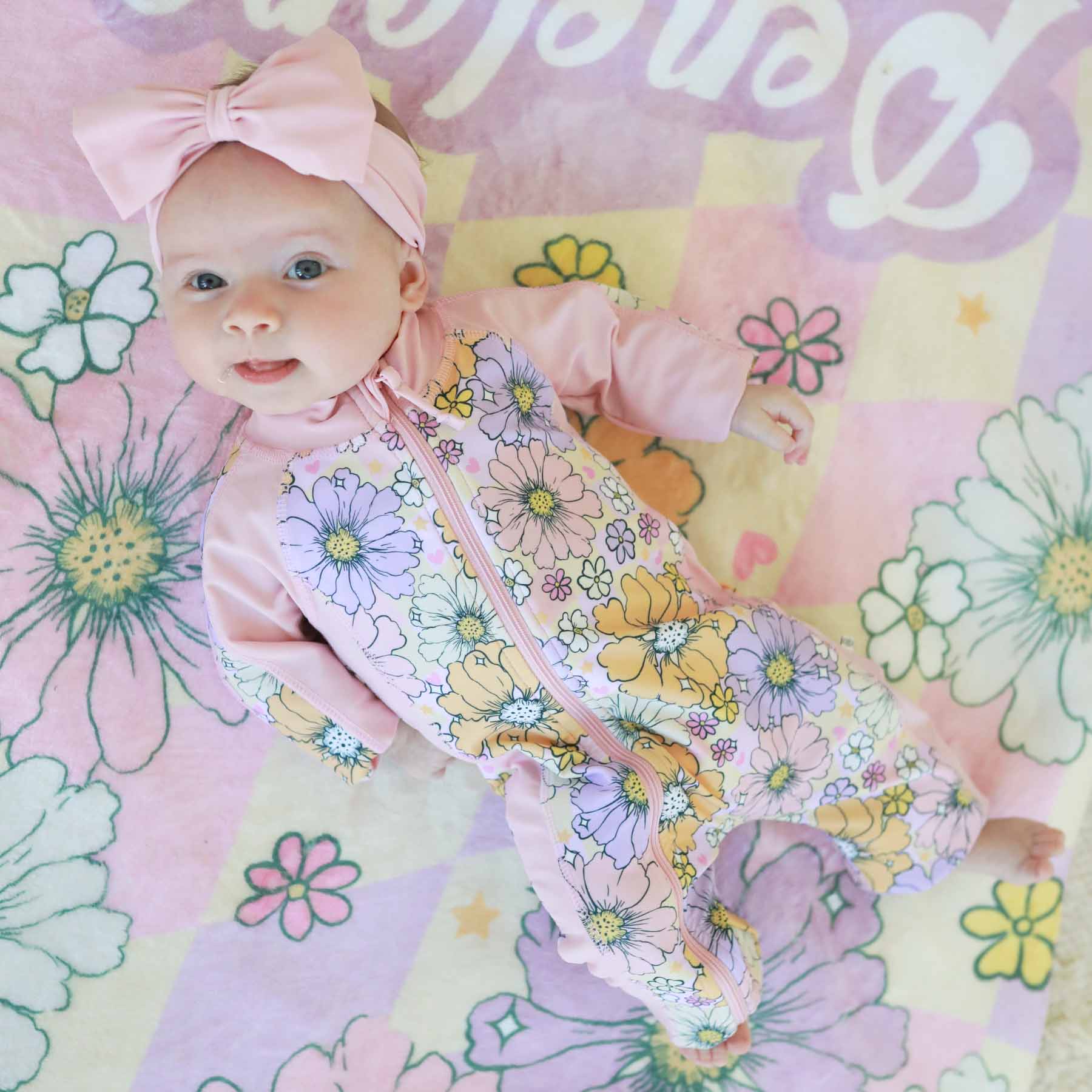 Long Sleeve Rash Guard Swim Romper Full Length 