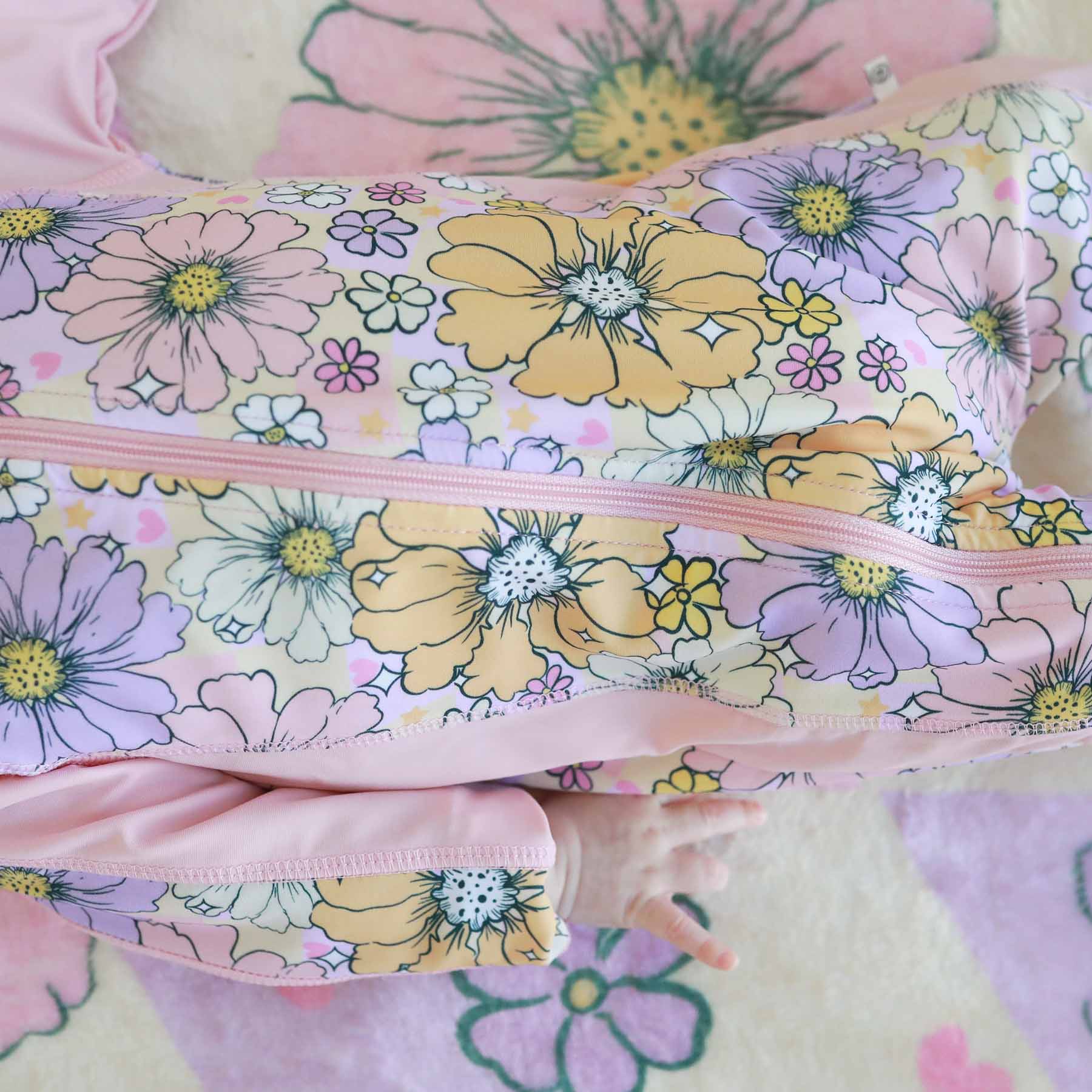 Long Sleeve Rash Guard Swim Romper Full Length 